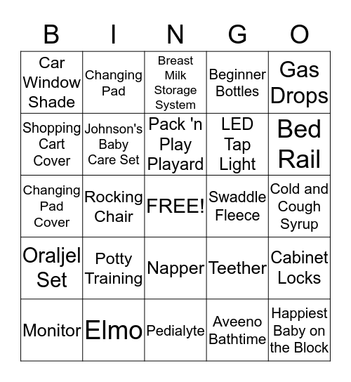 Pat's Registry Bingo! Bingo Card
