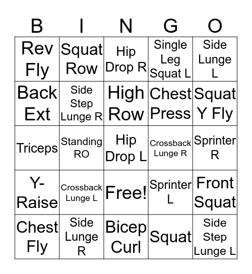 TRX BINGO Card