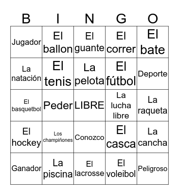 Bingo Card
