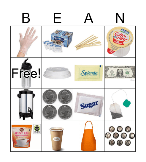 The Coffee Bean Bingo Card