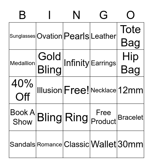 Style Dots Bingo Card