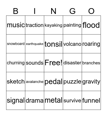 System 44 and Read 180 BINGO! Bingo Card