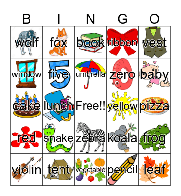 Coco Phonics 2 Bingo Card