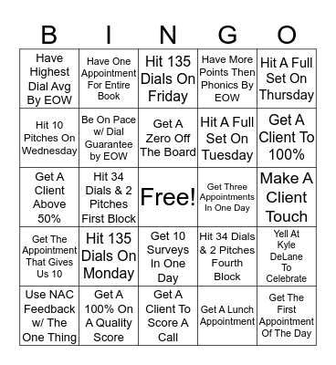 Titans BINGO May 5/1/17 Bingo Card