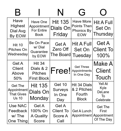 Titans BINGO May 5/1/17 Bingo Card