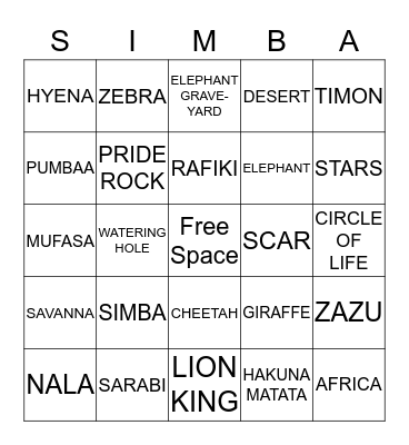 TRISTAN'S 1st Bingo Card