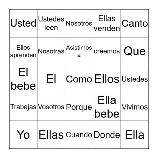 LOTERIA Bingo Card