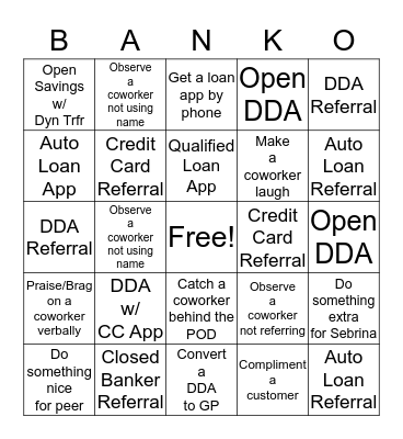 Br 404 Mayo Bingo Card