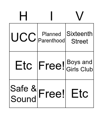 Latino HIV Awareness Day  Bingo Card
