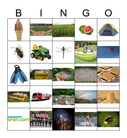 Summer Spotlight Bingo Card