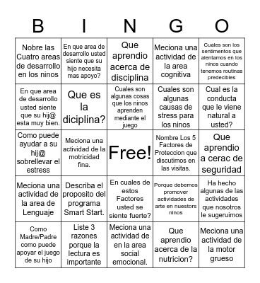 Repaso De Fin De Ano Smart Start. Bingo Card