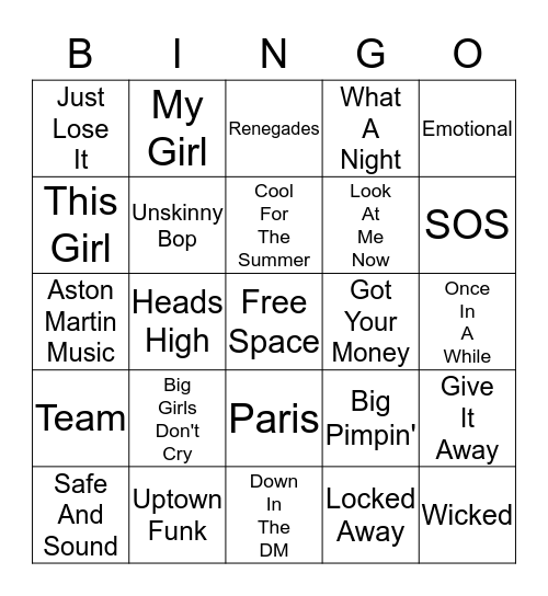 All Mixed Up Card 9 Bingo Card