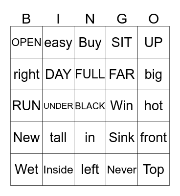 AnToNyMs Bingo Card