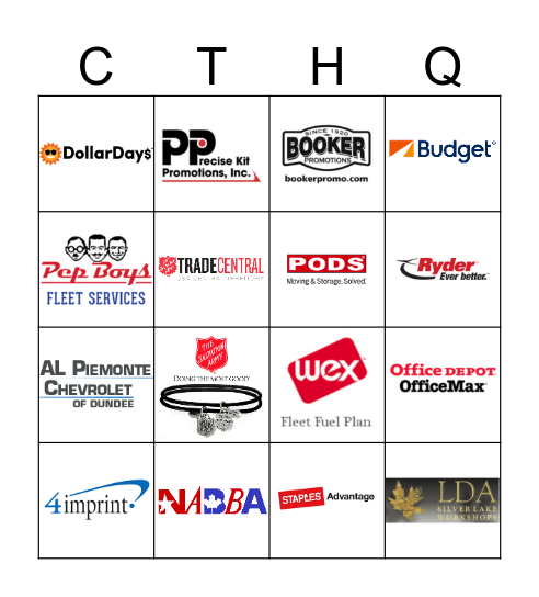 TRADE BINGO Card