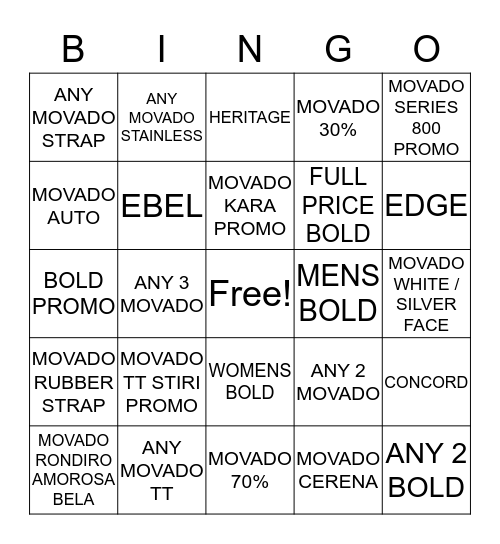 MAY BINGO Card