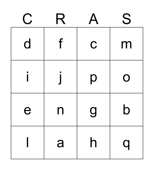 Laços de Família  Bingo Card