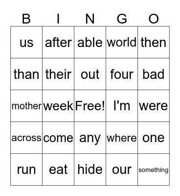 Fun, Fun, Fun!!!!!!!!! Bingo Card