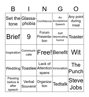 Chapter 18 Bingo Card