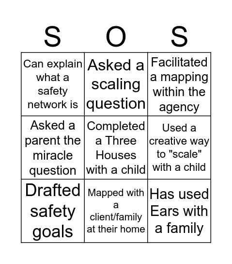 SoS BINGO Card