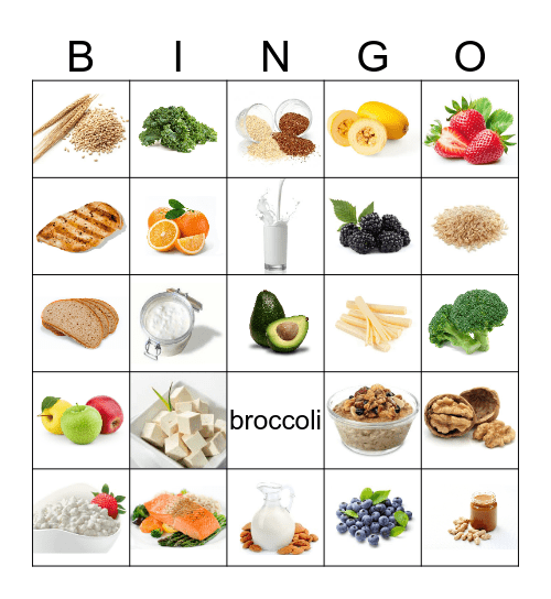 The Tradition of Good Nutrition Bingo Card