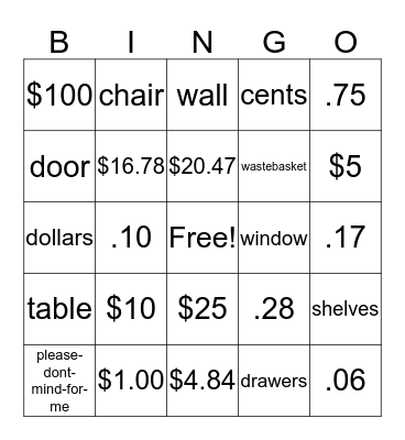 ASL BING-OH Bingo Card