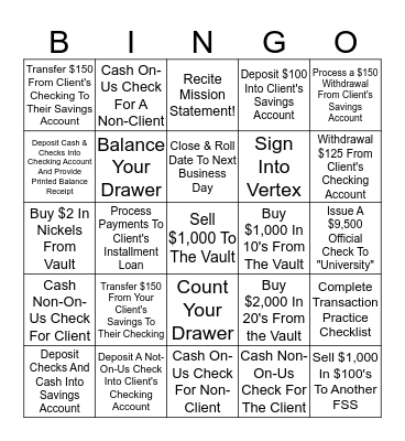 FSS TRANSACTIONS!!! Bingo Card