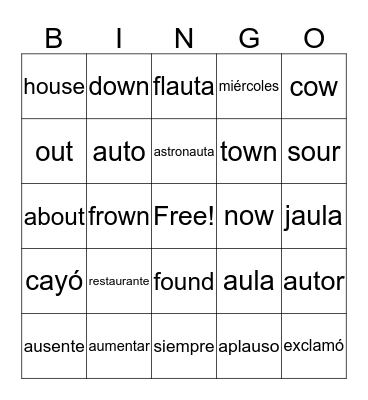 Lista 19 Bingo Card