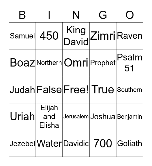 Breakout Bingo Card