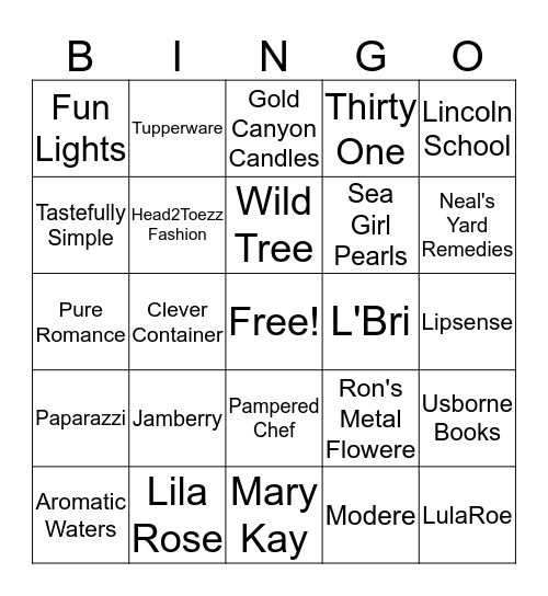 3rd Annual Moms & Mimosas Bingo Card