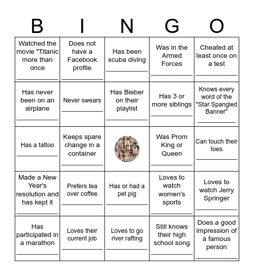 OGWYN - Game 1 Bingo Card