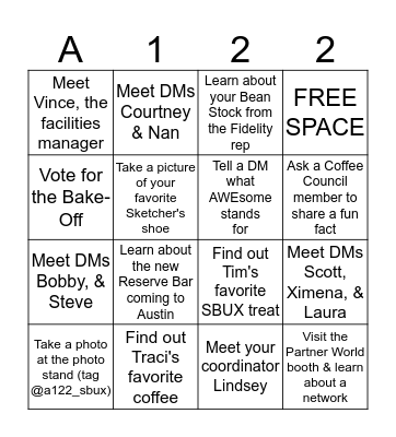 AWEsome Open Forum Bingo Card