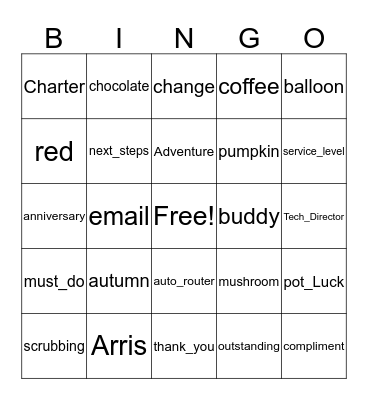 OSC Bingo Card