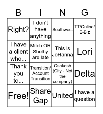 CS Call 5.5.17 Bingo Card