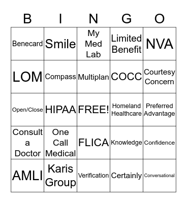 High Rollers Bingo Card