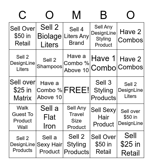 Retail  Bingo Card
