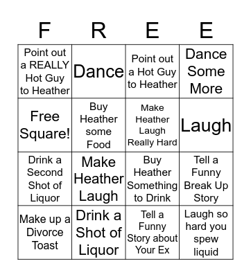 Heather's Liberation Bingo Card