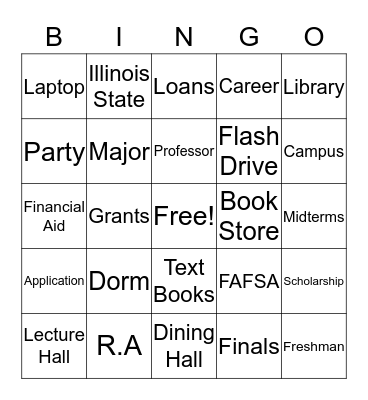 DeJah's Trunk Party Bingo Card