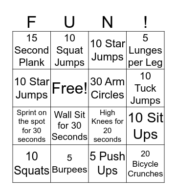 ST ANTHONY'S BINGO Card