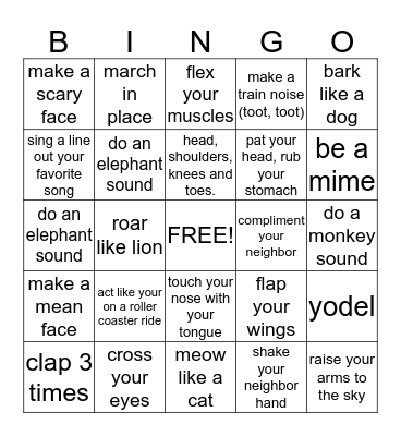 SOCIAL  Bingo Card