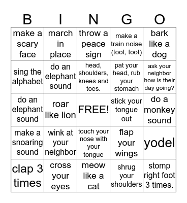 SOCIAL  Bingo Card