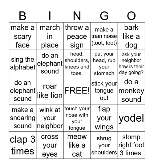 SOCIAL  Bingo Card