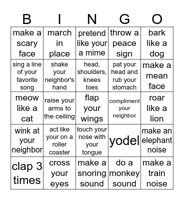 SOCIAL  Bingo Card