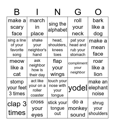 SOCIAL  Bingo Card