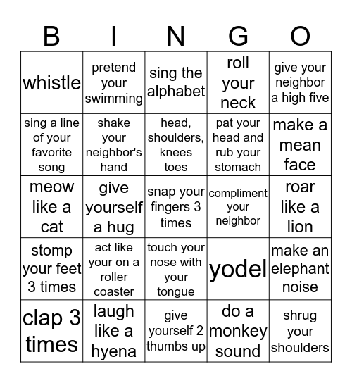 SOCIAL  Bingo Card