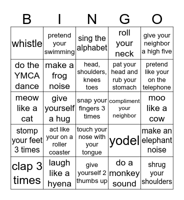 SOCIAL  Bingo Card