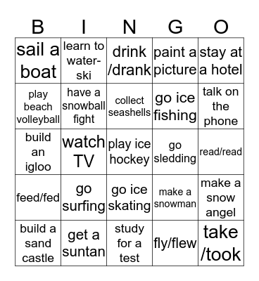 raun Bingo Card