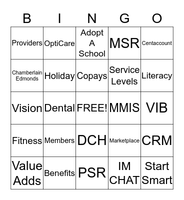 Peach State BINGO BLAST Bingo Card