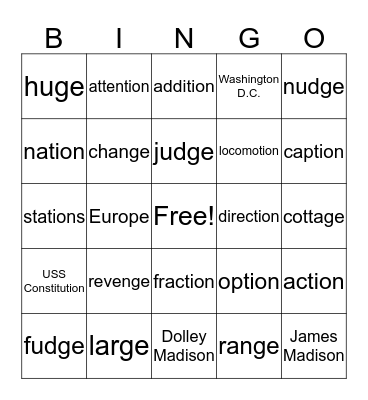CKLA Spelling Bingo- U6 L11-15 Bingo Card