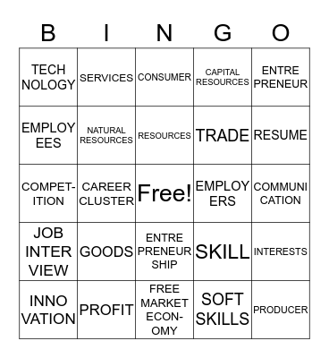 Our Nation Bingo Card