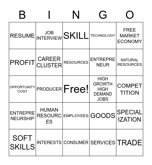 OUR NATION BINGO 2 Bingo Card